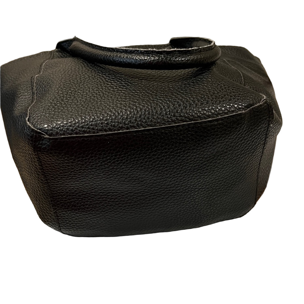 Main Street Collection Black Bow Tote Bag - Vegan Leather EUC - Picture 7 of 10